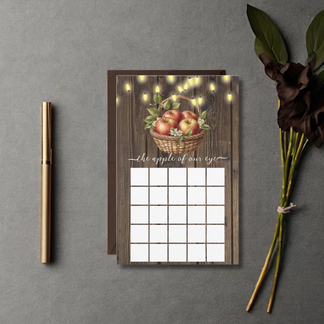 Apple Of Our Eye Fall Floral Wood Baby Shower Game (Creator Uploaded)