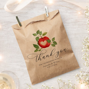 Apple Of Our Eye Fall Harvest Rustic Baby Shower Favour Bags