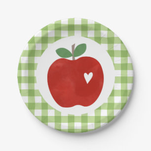 Apple of our Eye first birthday Paper Plates