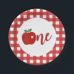 Apple of our Eye first birthday Paper Plates<br><div class="desc">The Apple of our Eye is turning one! Apple themed first birthday party plates.</div>