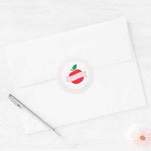 Apple Of Our Eye Girls Birthday Classic Round Sticker
