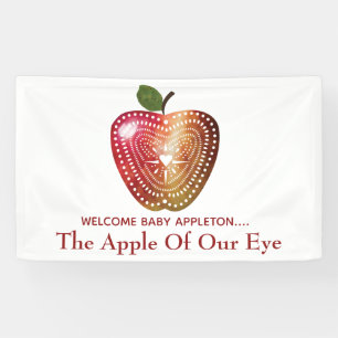 Apple Of Our Eye Orchard Baby Shower Banner
