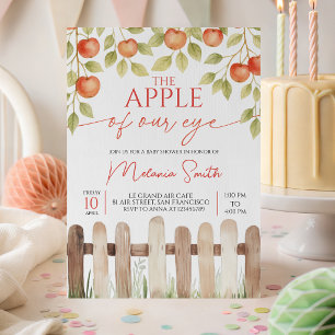 Apple of Our Eye Orchard Baby Shower Invite