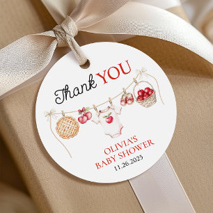 Apple of Our Eye Orchard Harvest Baby Shower Favour Tags