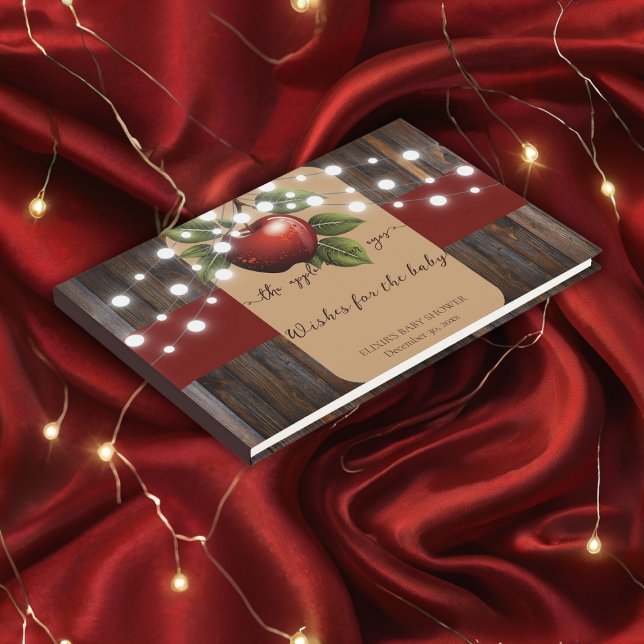 Apple of Our Eye Rustic Fall Baby Shower Guest Book (Creator Uploaded)