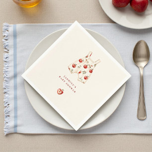 Apple of Our Eye Watercolor Baby Shower Napkins