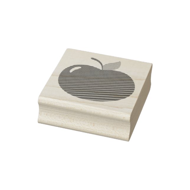 Apple of Your Eye – Cute Red Fruit Cartoon Rubber Stamp (Stamp)