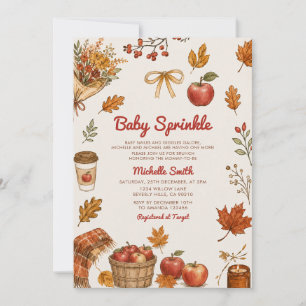 Apple Orchard Baby Sprinkle Invitation