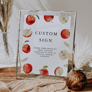 Apple Orchard Bridal Shower Custom Sign