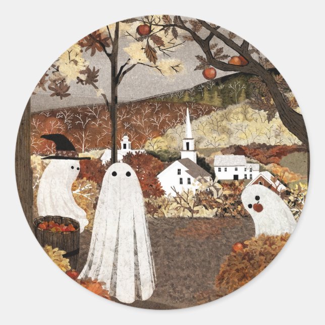 Apple Orchard Classic Round Sticker (Front)