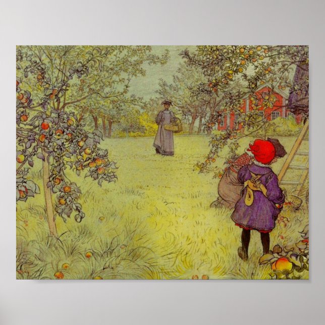 Apple Orchard Harvest Poster (Front)