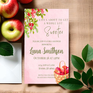 Apple Orchard Inspired Shower Invitation