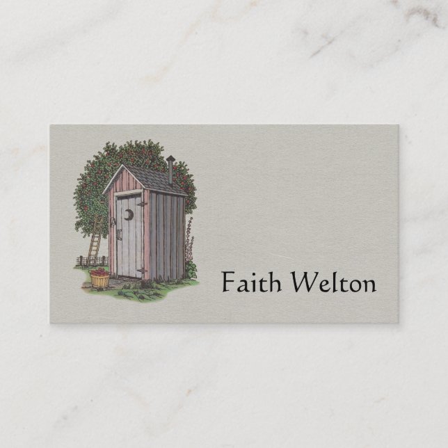 Apple Orchard Outhouse Business Card (Front)