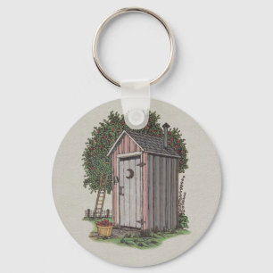 Apple Orchard Outhouse Key Ring