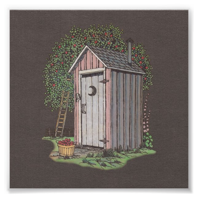 Apple Orchard Outhouse Photo Print (Front)