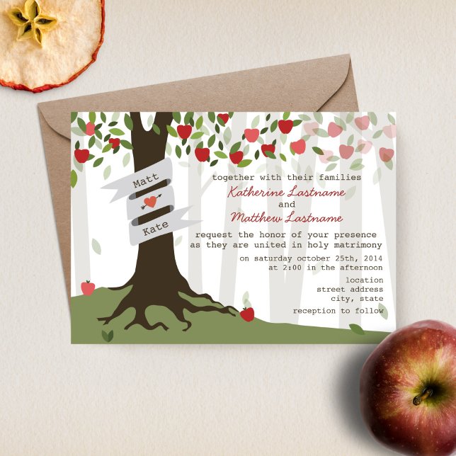 Apple Orchard Wedding Invitation (Creator Uploaded)