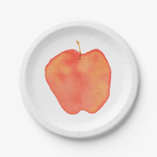 Apple Paper Plate (Front)