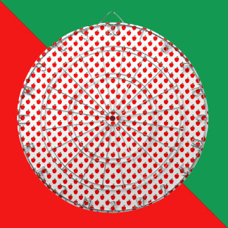 Apple Pattern Red Fruit Dartboard