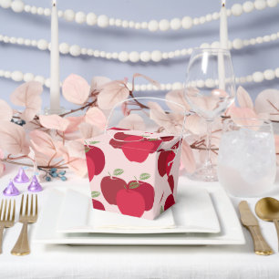 Apple Pattern Take Out Favour Box for Party Gifts