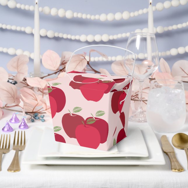 Apple Pattern Take Out Favour Box for Party Gifts (Wedding)