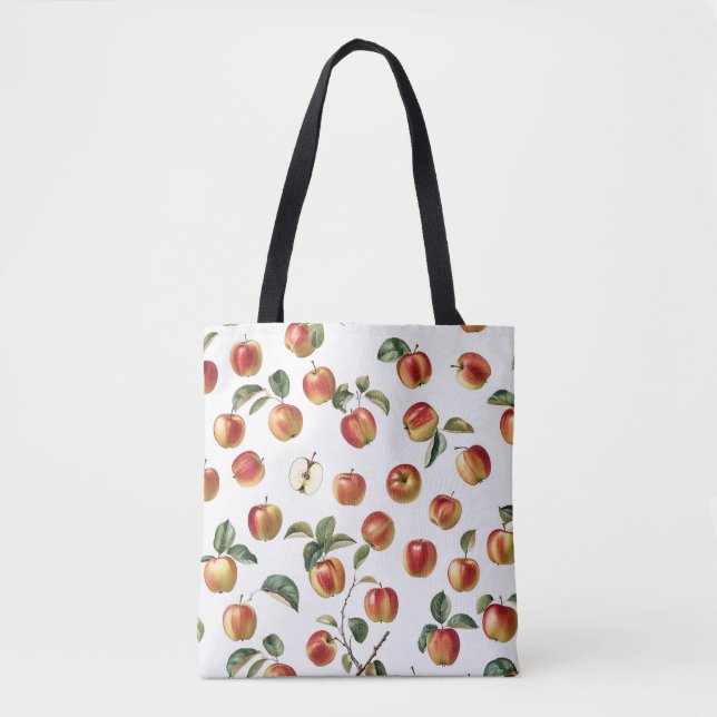 Apple Pattern Tote Bag (Front)