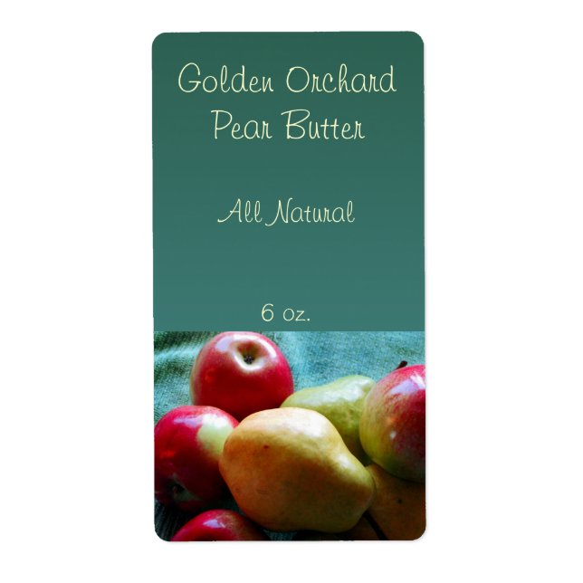Apple Pear Delight Canning Labels (Front)