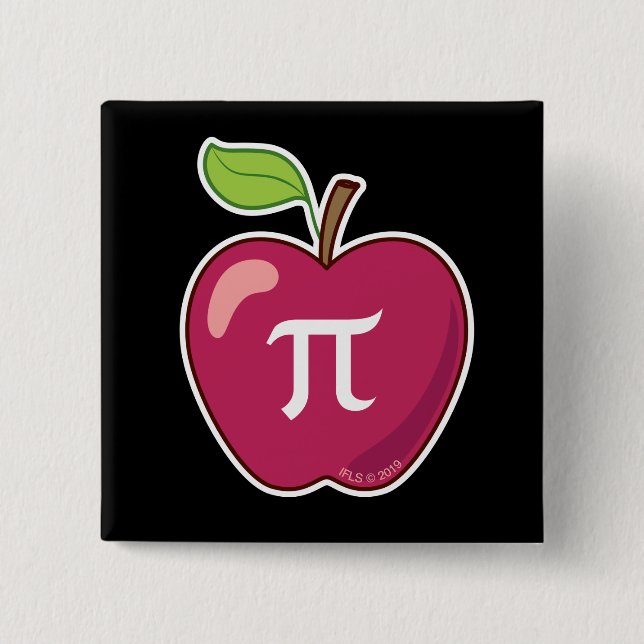 Apple Pi 15 Cm Square Badge (Front)