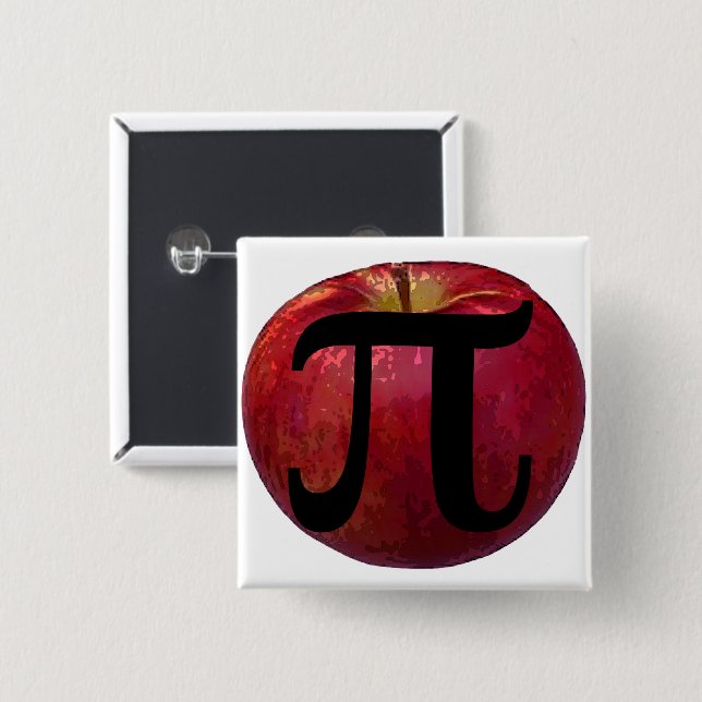 Apple Pi 15 Cm Square Badge (Front & Back)