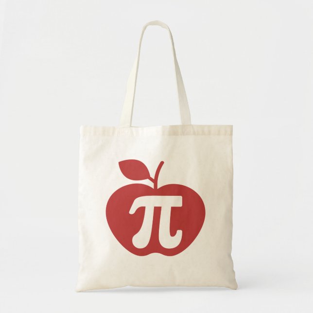 Apple Pi 3.14 Math Pi Day Tote Bag (Front)