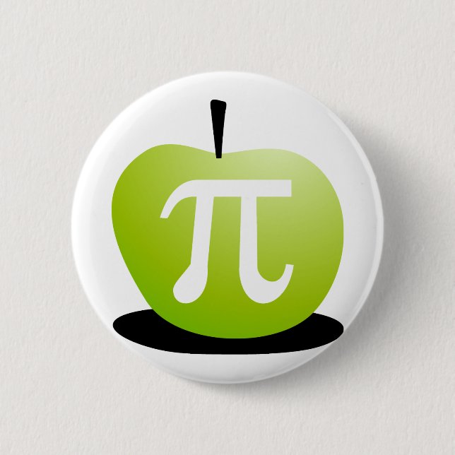 Apple Pi 6 Cm Round Badge (Front)