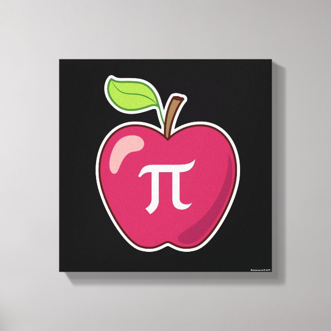 Apple Pi Canvas Print (Front)