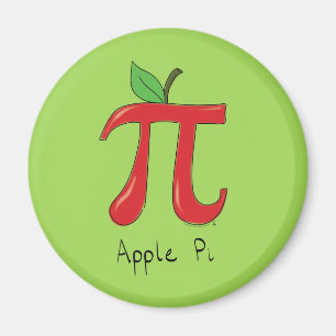 Apple Pi Cute Math Pi Day Magnet