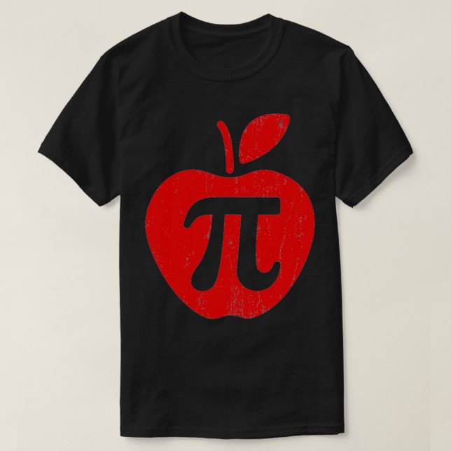 Apple Pi Day Funny Math Nerd Pie Teacher 314  T-Shirt (Design Front)