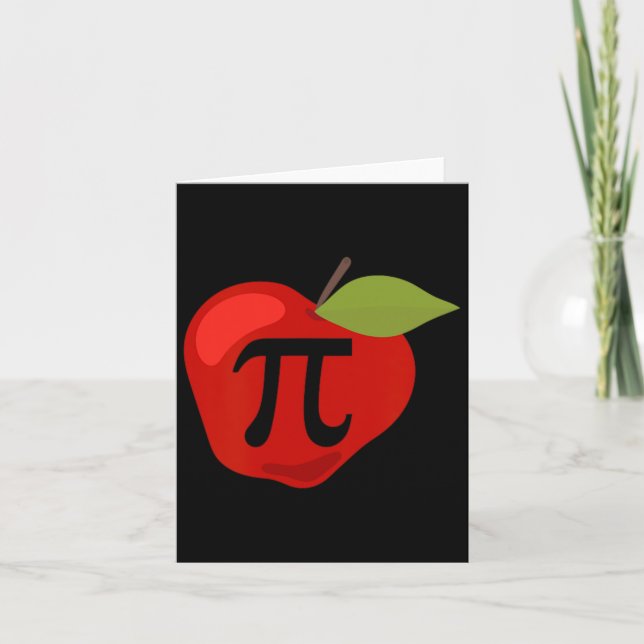 Apple Pi Funny Math Teacher Thanksgiving Pie Day G Card (Front)
