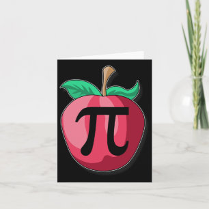 Apple Pi Funny Math Teacher Thanksgiving Pie Day G Card