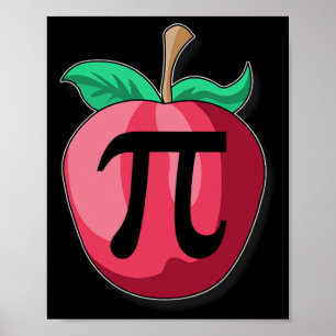 Apple Pi Funny Math Teacher Thanksgiving Pie Day G Poster