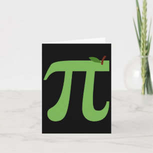 Apple Pi Funny Maths Pi Day Pie Joke For Math Love Card