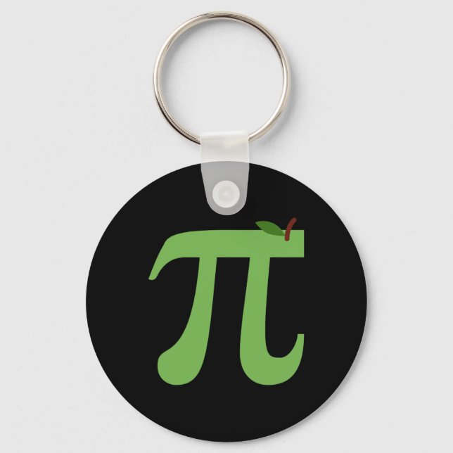 Apple Pi Funny Maths Pi Day Pie Joke For Math Love Key Ring (Front)