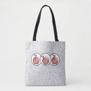 Apple Pi Numbers Tote Bag