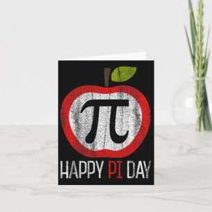 Apple Pi Shirt Math  Card