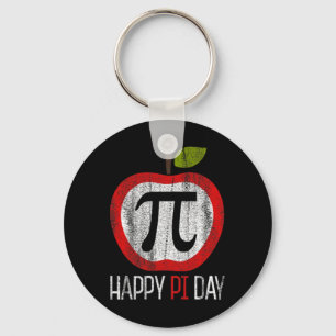 Apple Pi Shirt Math Key Ring