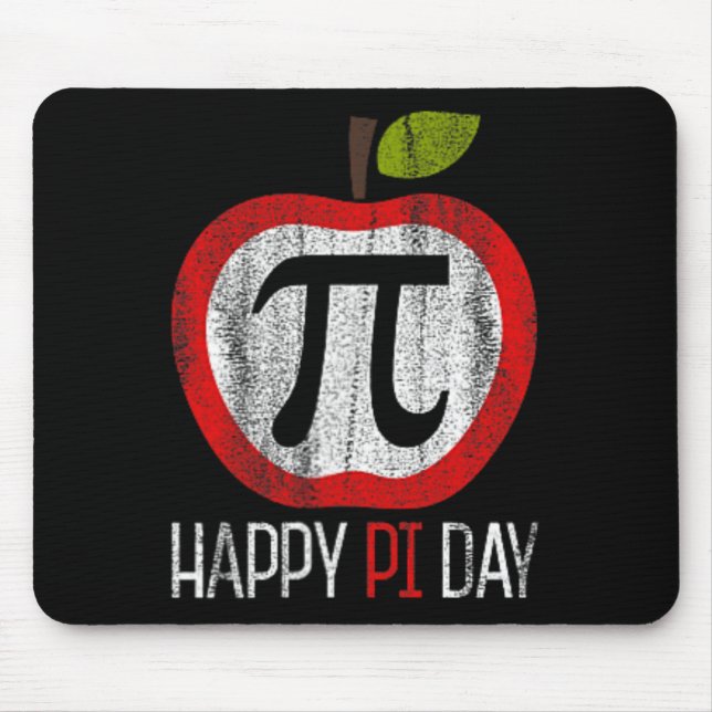Apple Pi Shirt Math  Mouse Mat (Front)