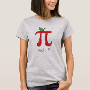 Apple Pi Symbol Cute Math Teacher T-Shirt