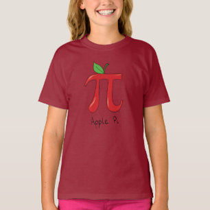 Apple Pi Symbol Math Teacher T-Shirt
