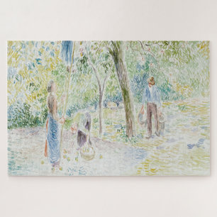 Apple Picking (1884-1885) by Camille Pissarro Jigsaw Puzzle