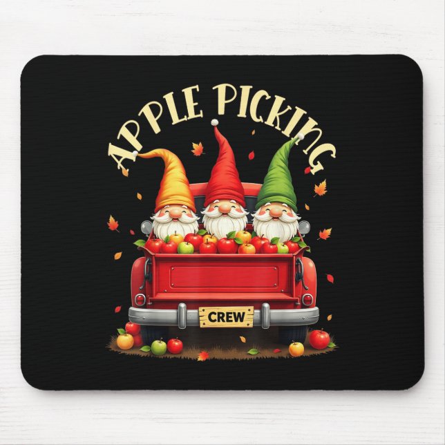 Apple Picking Crew Matching Fall Squad Apple Picki Mouse Mat (Front)