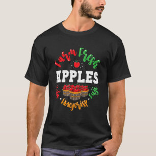 Apple Picking Farmer Fall For Toddlers Kids Women T-Shirt