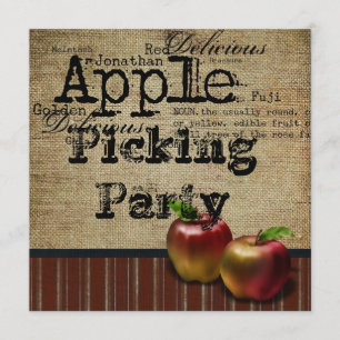 apple picking invitation