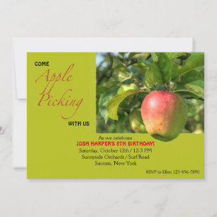 Apple Picking Invitation