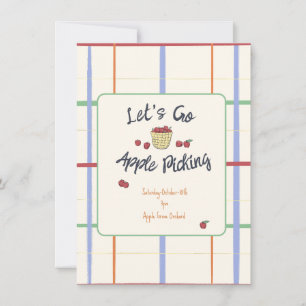Apple Picking Party Invitation
